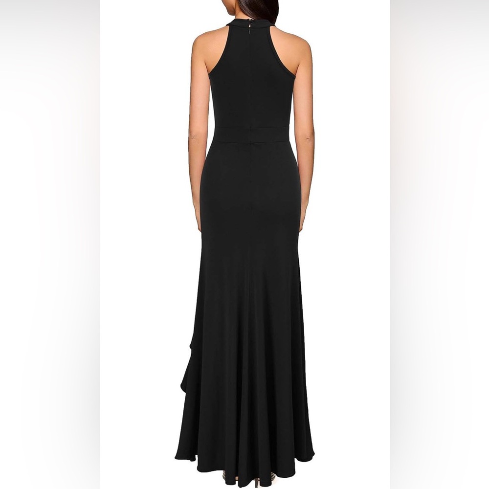 🆕 Women's High Neck Split Bodycon Mermaid Evening Cocktail Long Dress - Picture 2 of 7